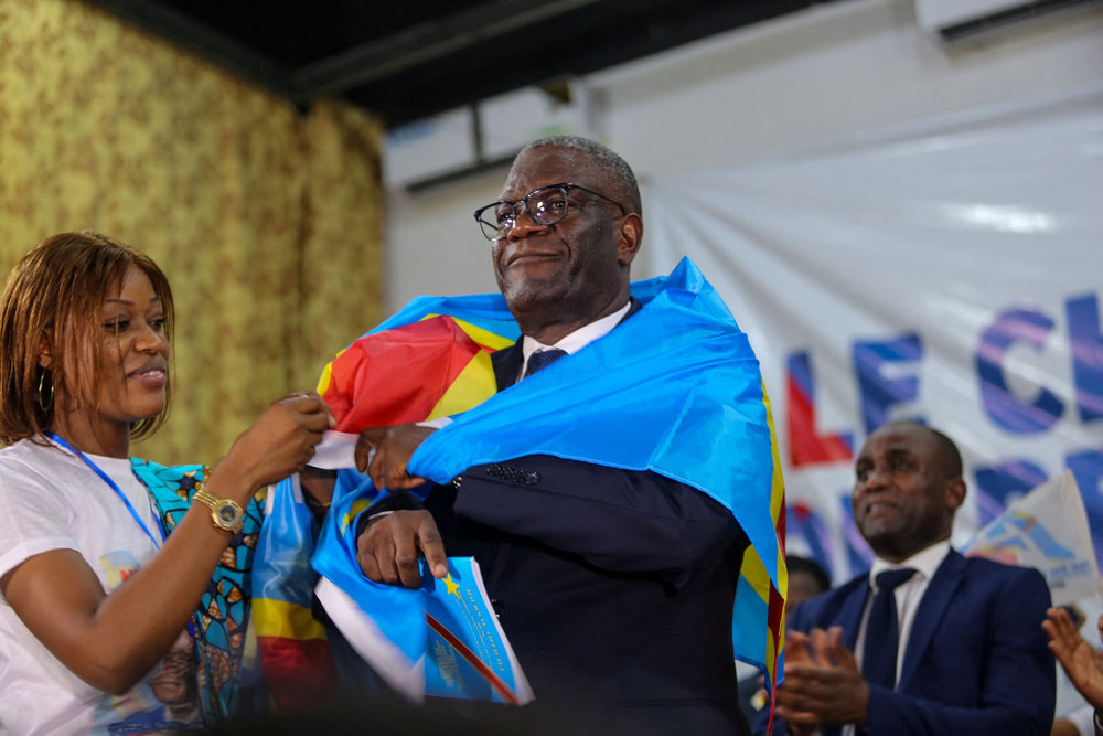 Congo Nobel laureate doctor Mukwege announces presidency bid in Kinshasa