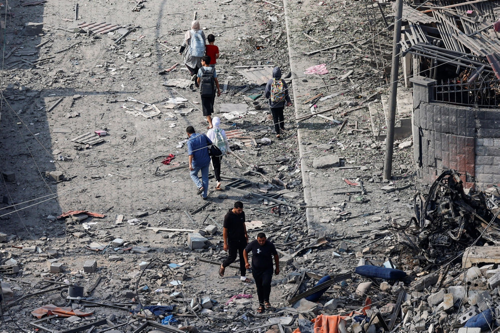 Aftermath of Israeli strikes