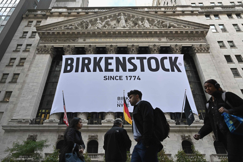 TOPSHOT-US-GERMANY-FASHION-STOCKS-BIRKENSTOCK