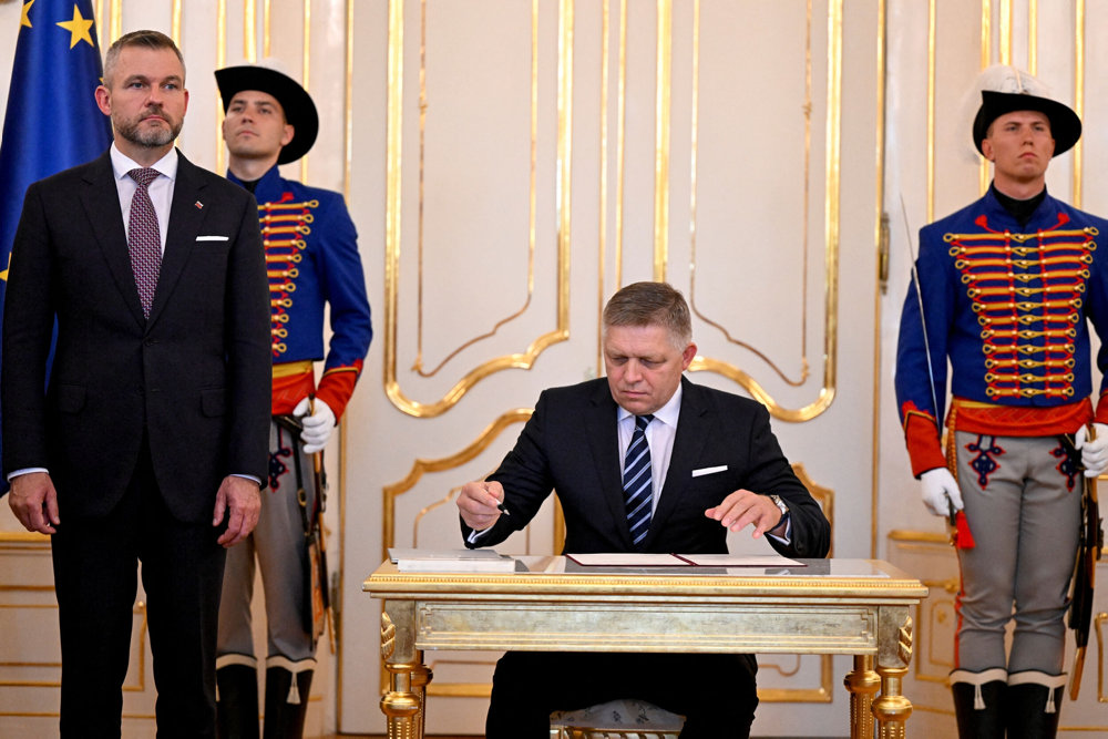 Slovakia''s cabinet inauguration, in Bratislava