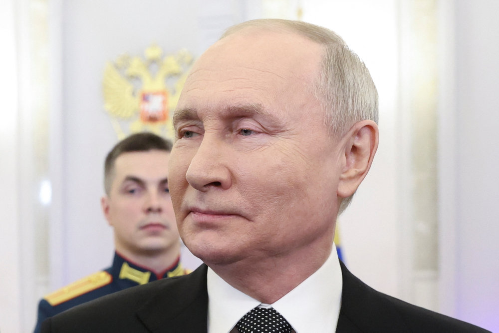 Russia''s President Putin attends an awarding ceremony in Moscow