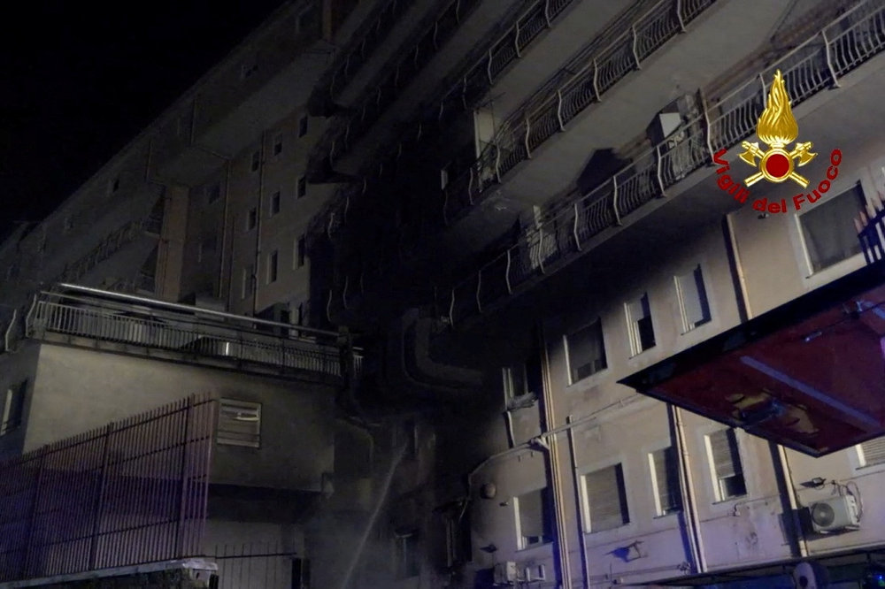 Deadly fire at San Giovanni Evangelista hospital in Tivoli, near Rome