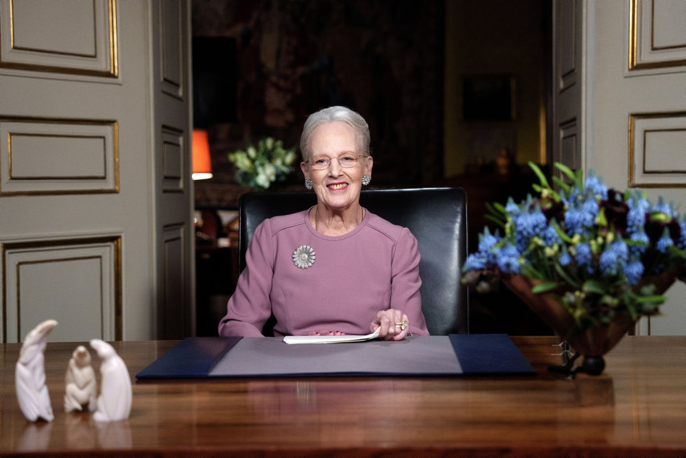 Dronningens nytårstale afholdes på Amalienborg Slot, Dronning Margrethe, Dronningen